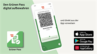 Darstellung Grüne Pass App